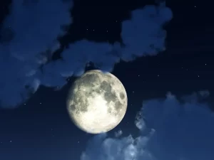 Moonlit night sky illustrating sleepless nights and disrupted sleep patterns