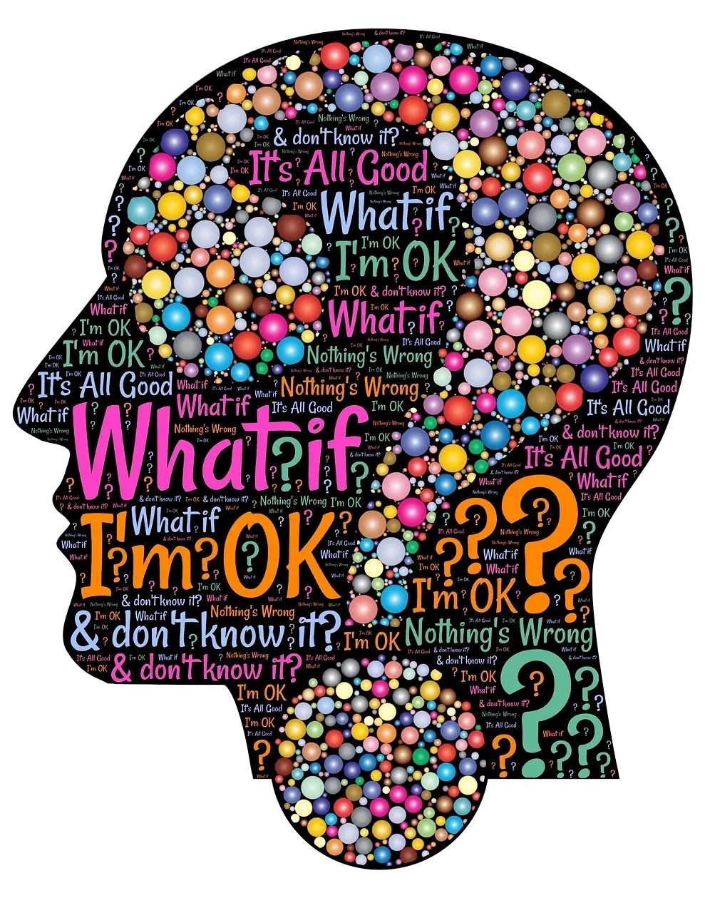 Illustration representing work related anxiety and overthinking